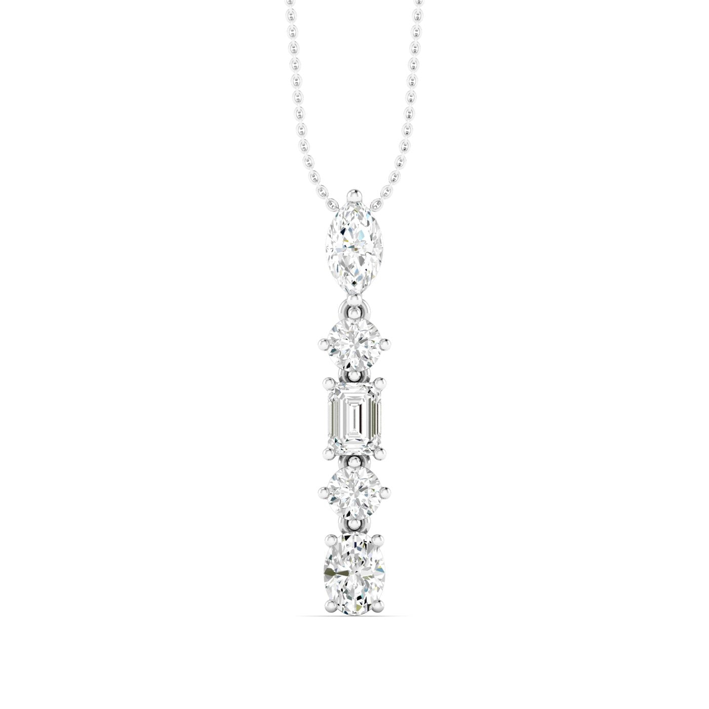18K Multi Tone Gold Diamond Necklace & Drop Earrings Set W/ 6.27ct VVS –  Virani Jewelers